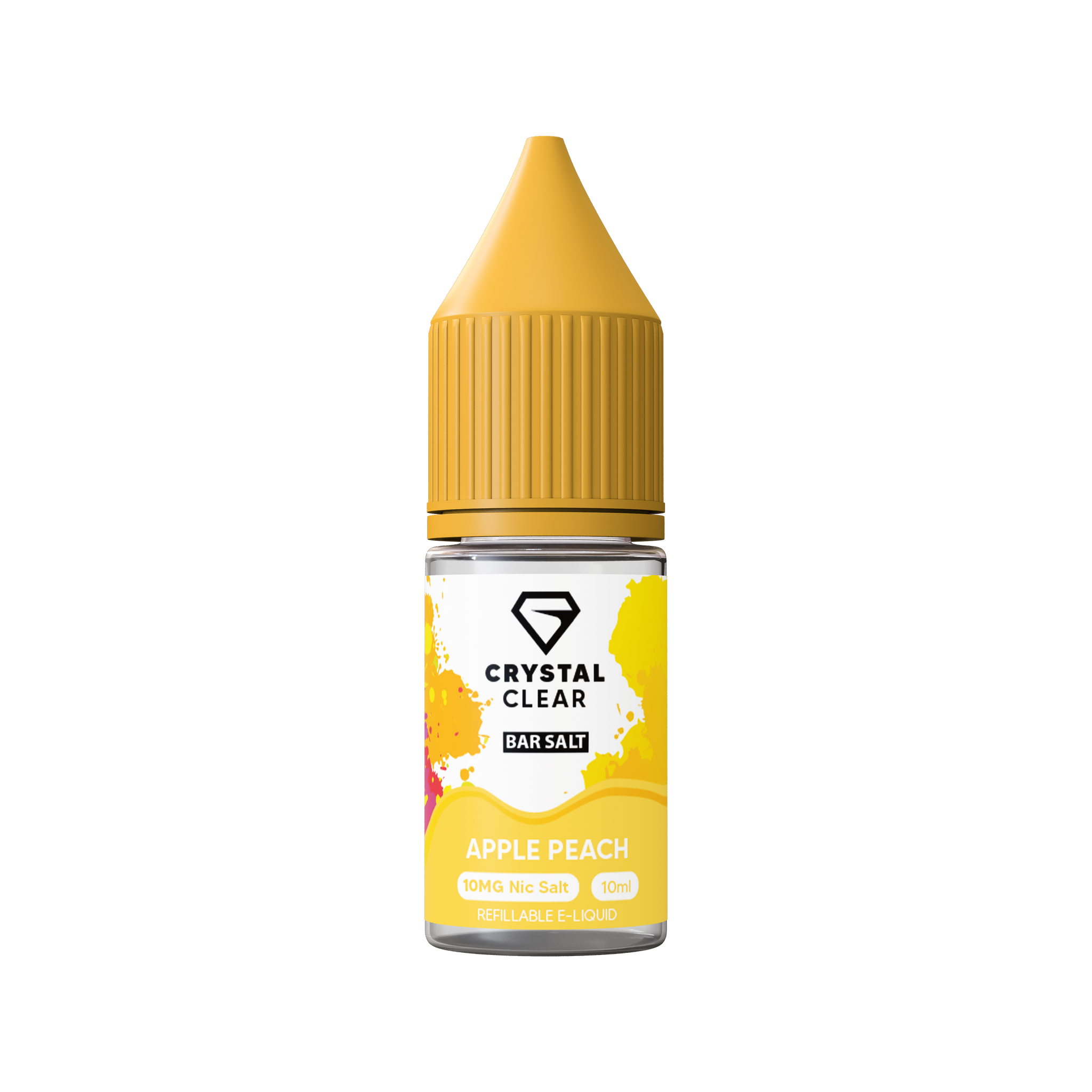 Apple Peach Crystal Clear E-Liquid (Nic Salt) 10ml