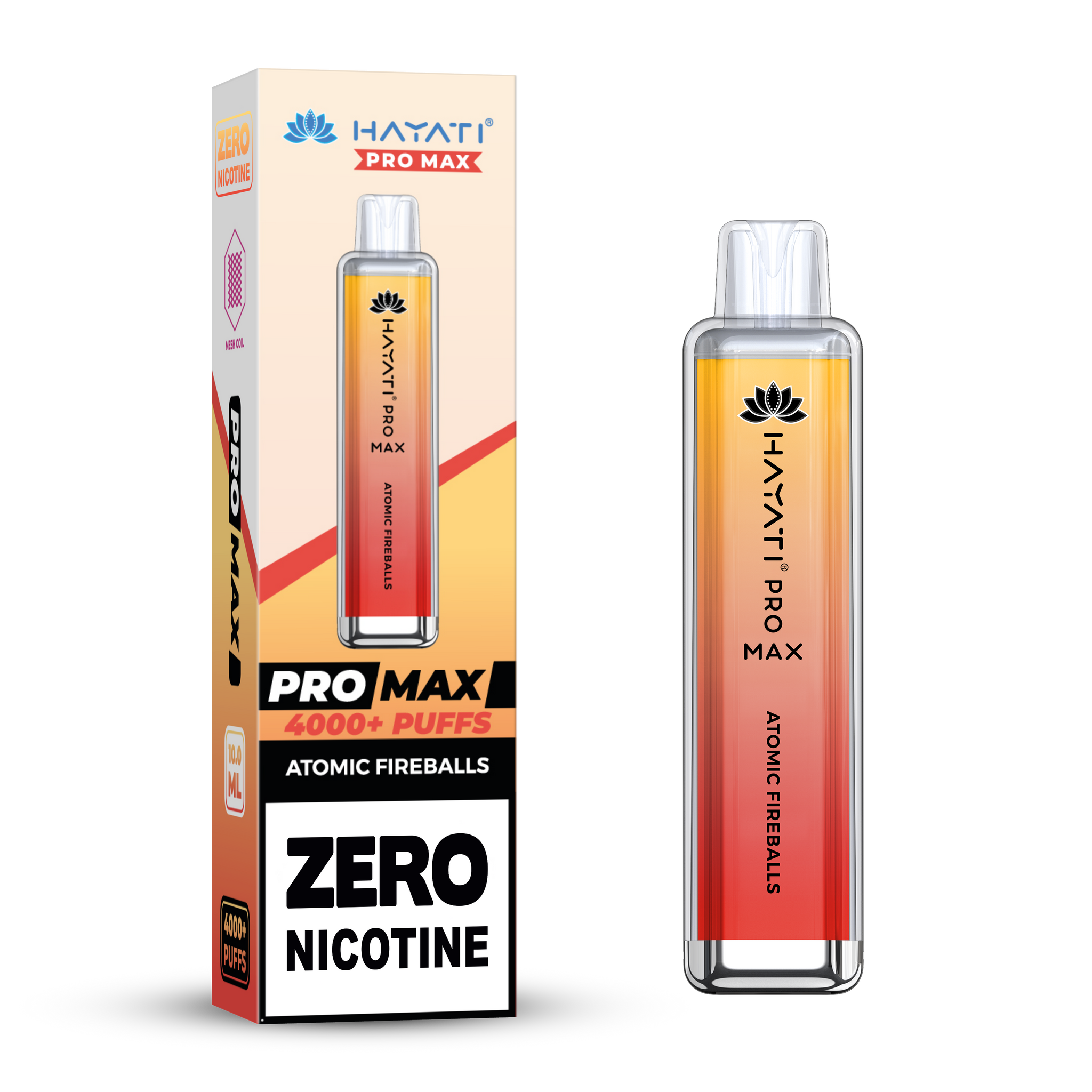 Atomic Fireball Hayati Pro Max Zero Nicotine 4000 Puff Disposable Vape