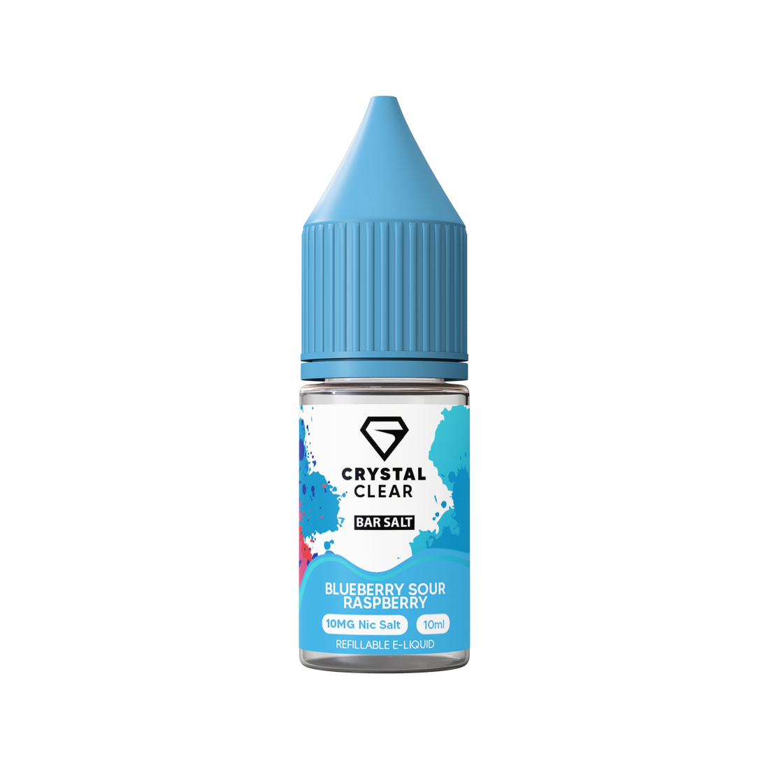Blue Sour Raspberry Crystal Clear E-Liquid (Nic Salt) 10ml