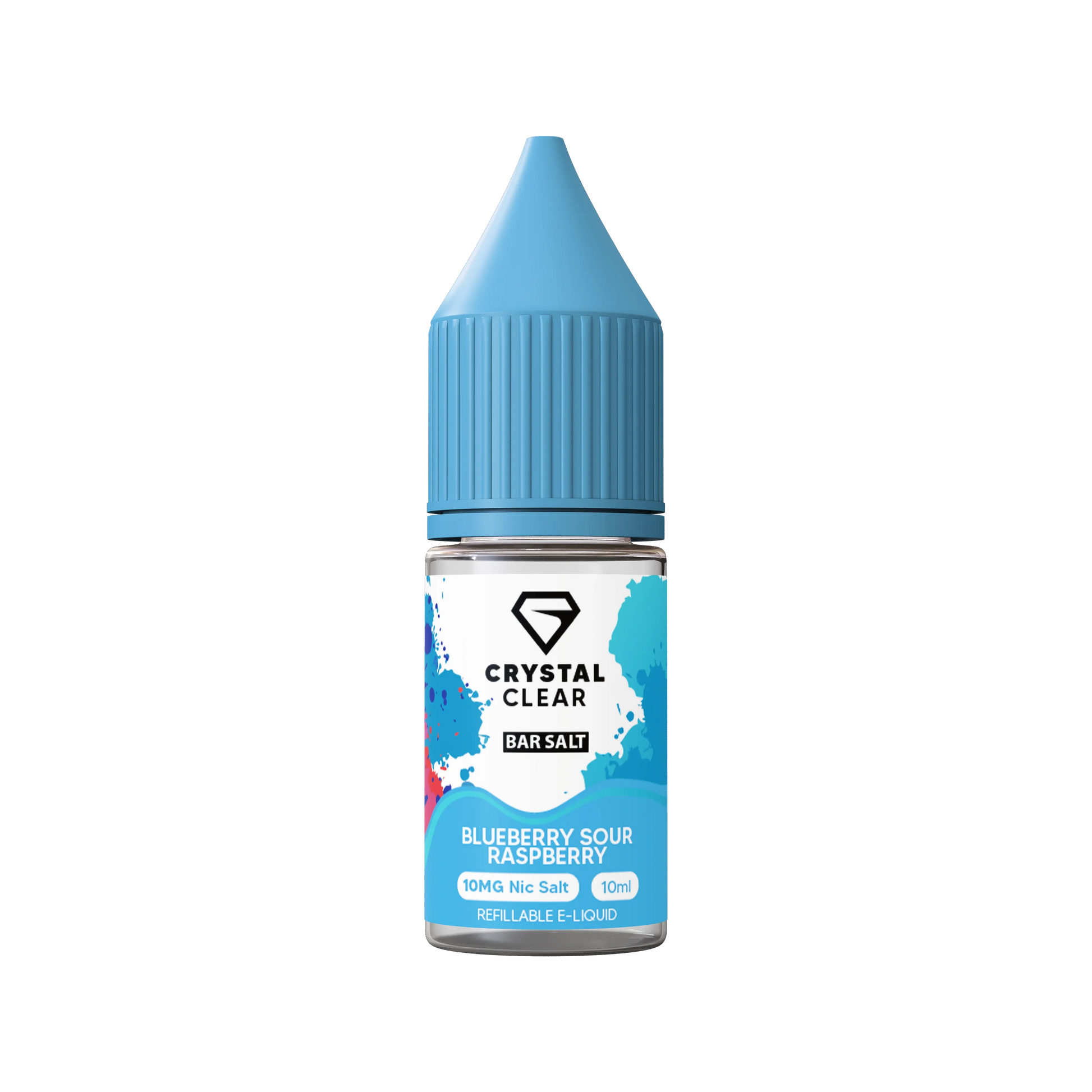 Blue Sour Raspberry Crystal Clear E-Liquid (Nic Salt) 10ml