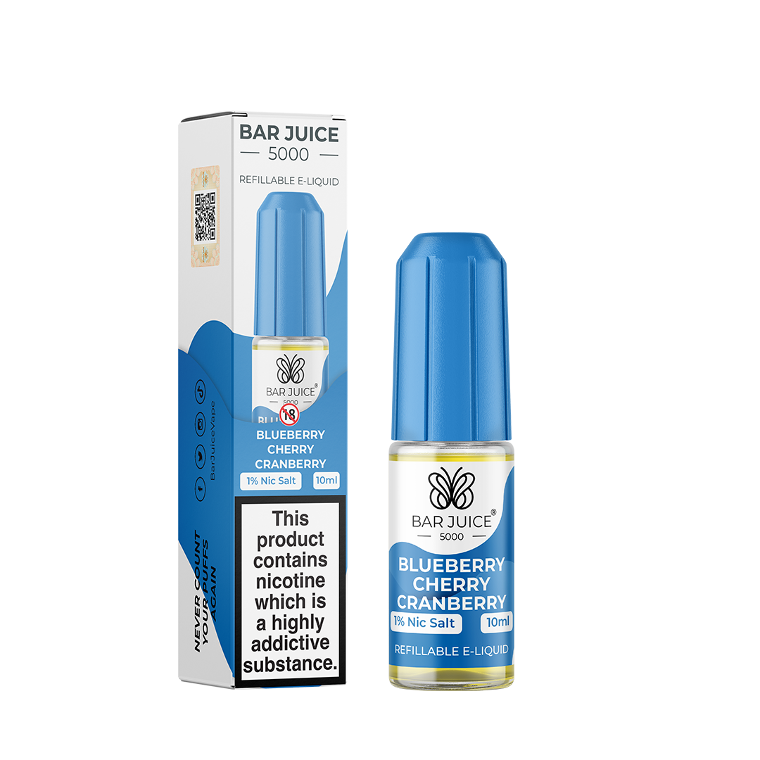 Blueberry Cherry Cranberry Bar Juice E-Liquid (Nic Salt) 10ml