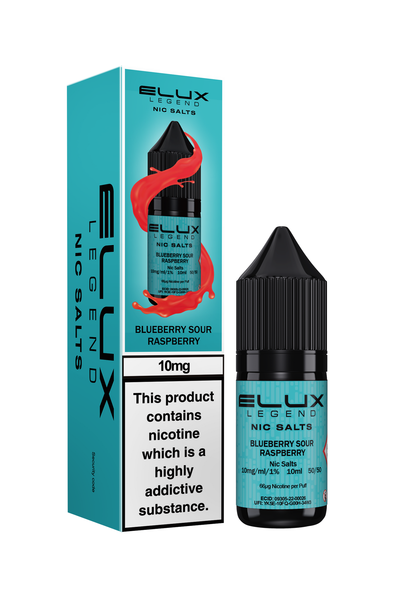 Blueberry Sour Raspberry Elux Legend E-Liquid (Nic Salt) 10ml