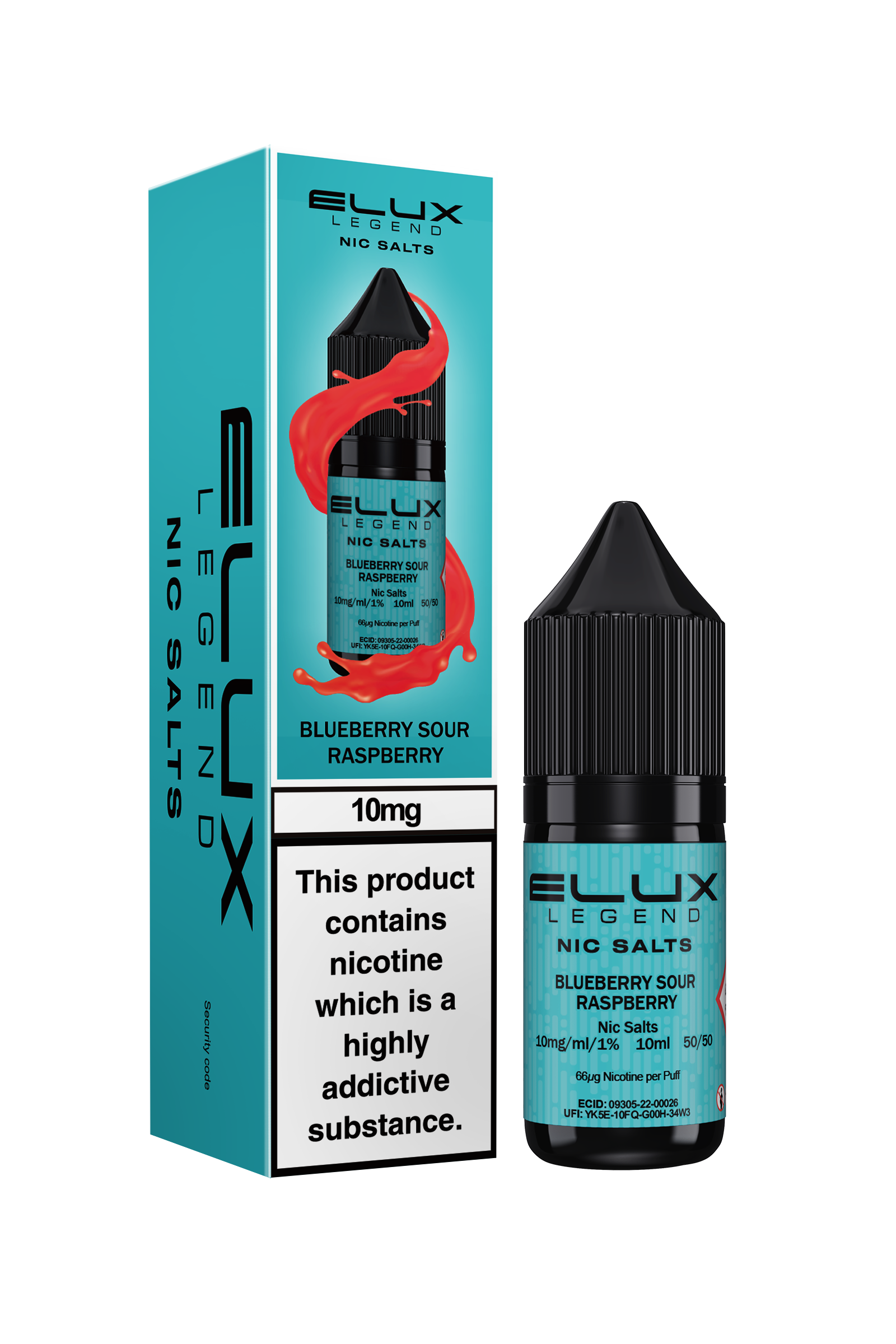Blueberry Sour Raspberry Elux Legend E-Liquid (Nic Salt) 10ml