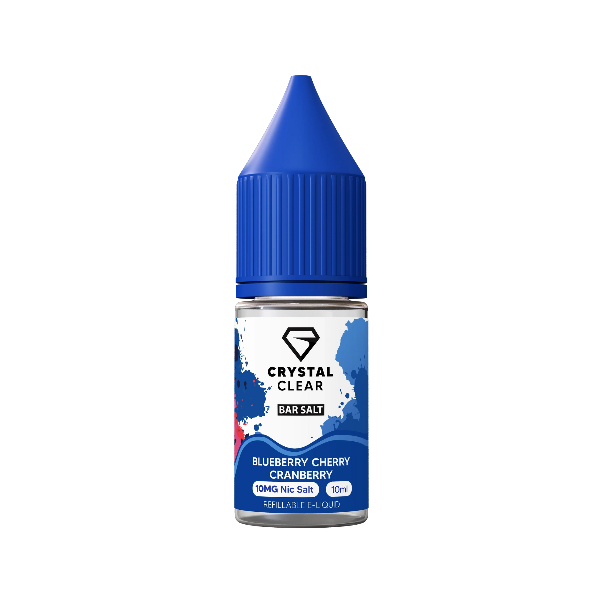 Blueberry Cherry Cranberry Crystal Clear E-Liquid (Nic Salt) 10ml