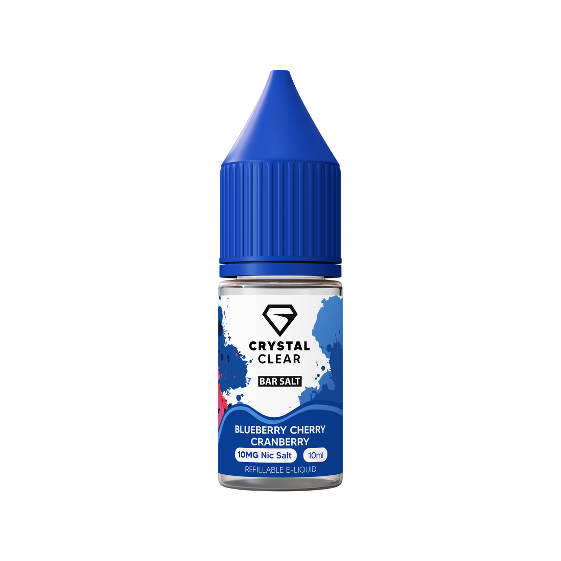 Blueberry Cherry Cranberry Crystal Clear E-Liquid (Nic Salt) 10ml