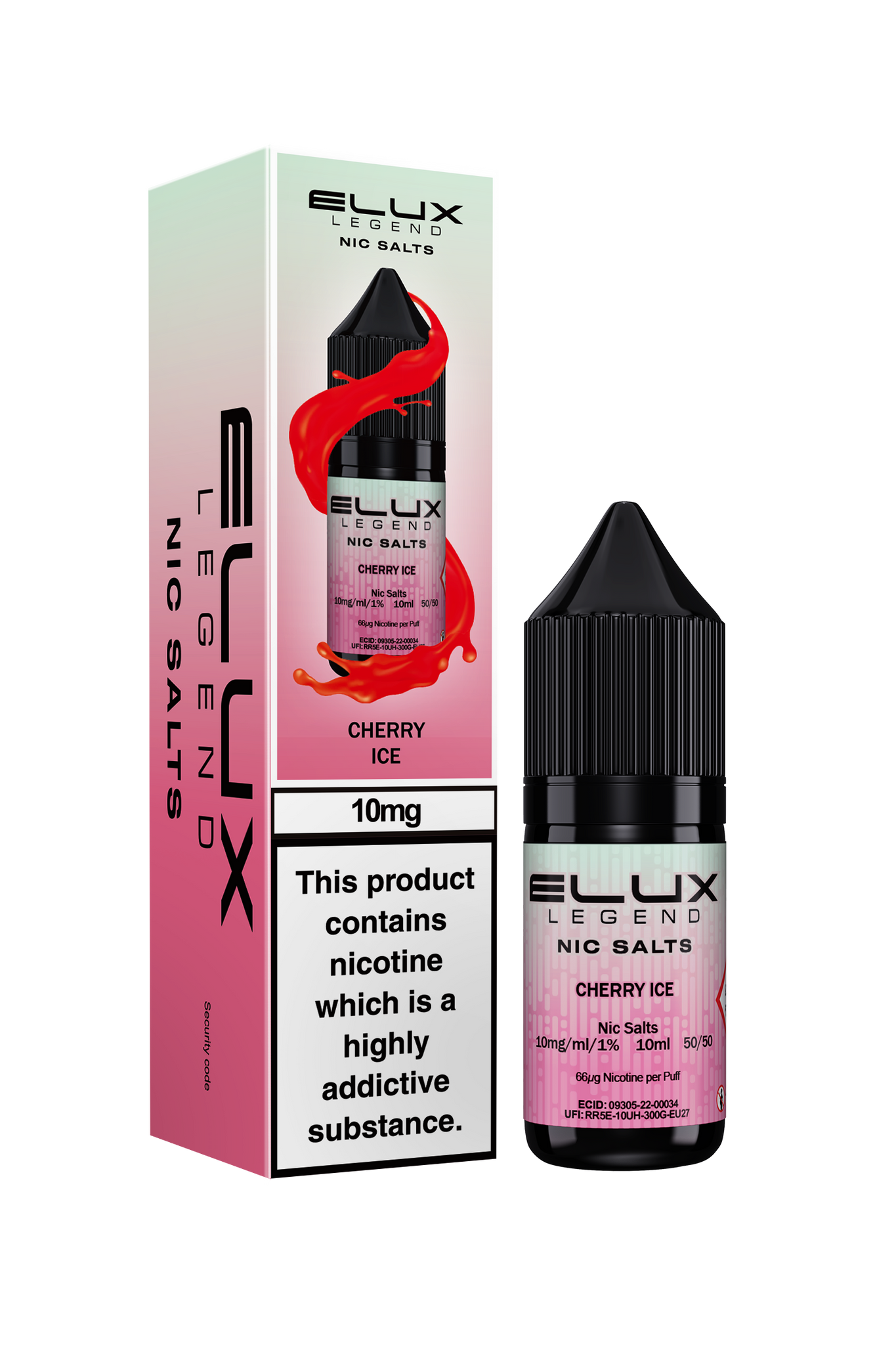 Cherry Ice Elux Legend E-Liquid (Nic Salt) 10ml