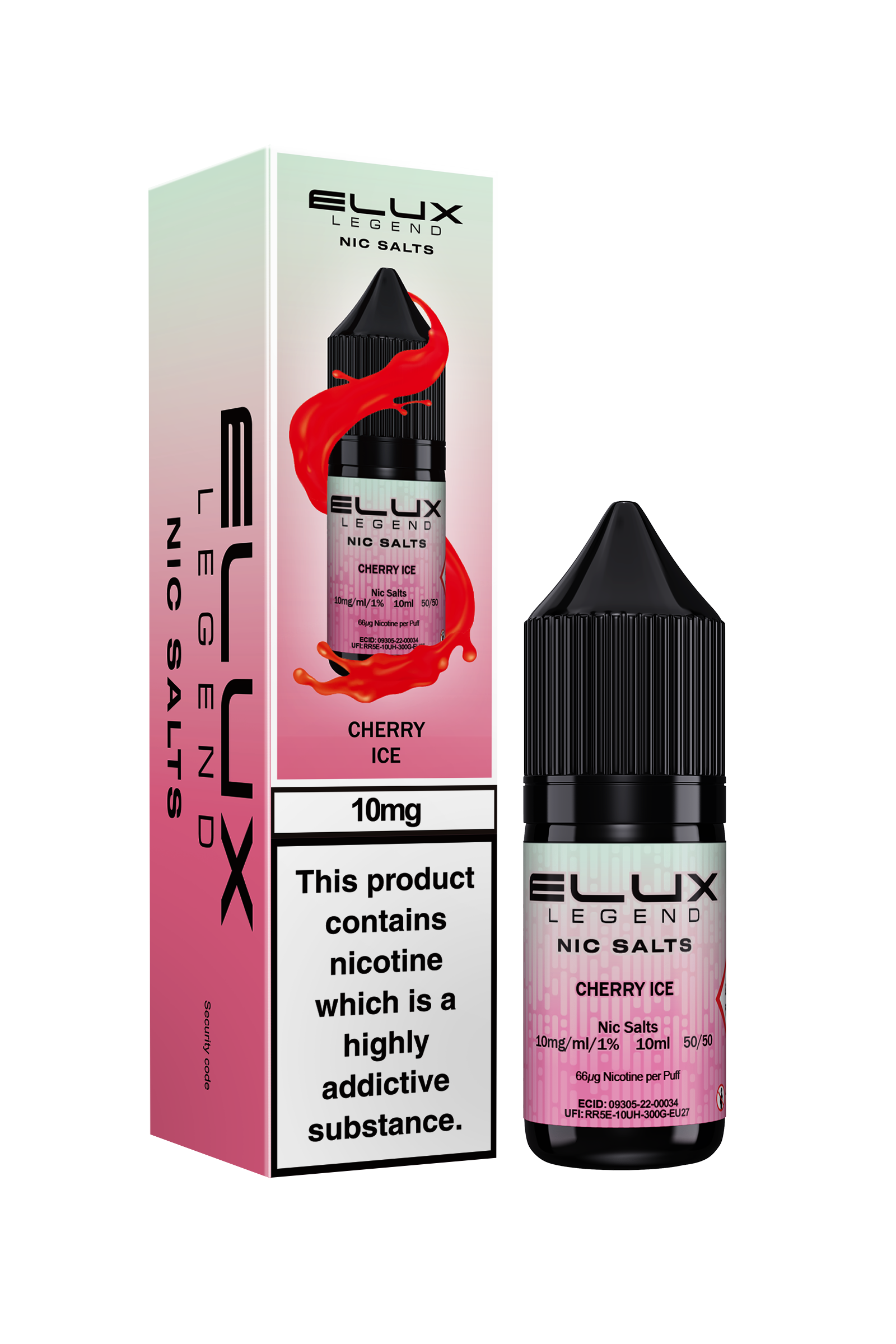 Cherry Ice Elux Legend E-Liquid (Nic Salt) 10ml