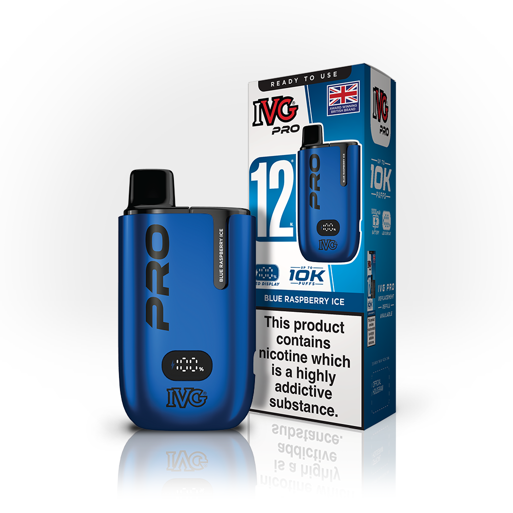 Blue Raspberry Ice Pro 10K IVG Disposable Vape Pod Kit