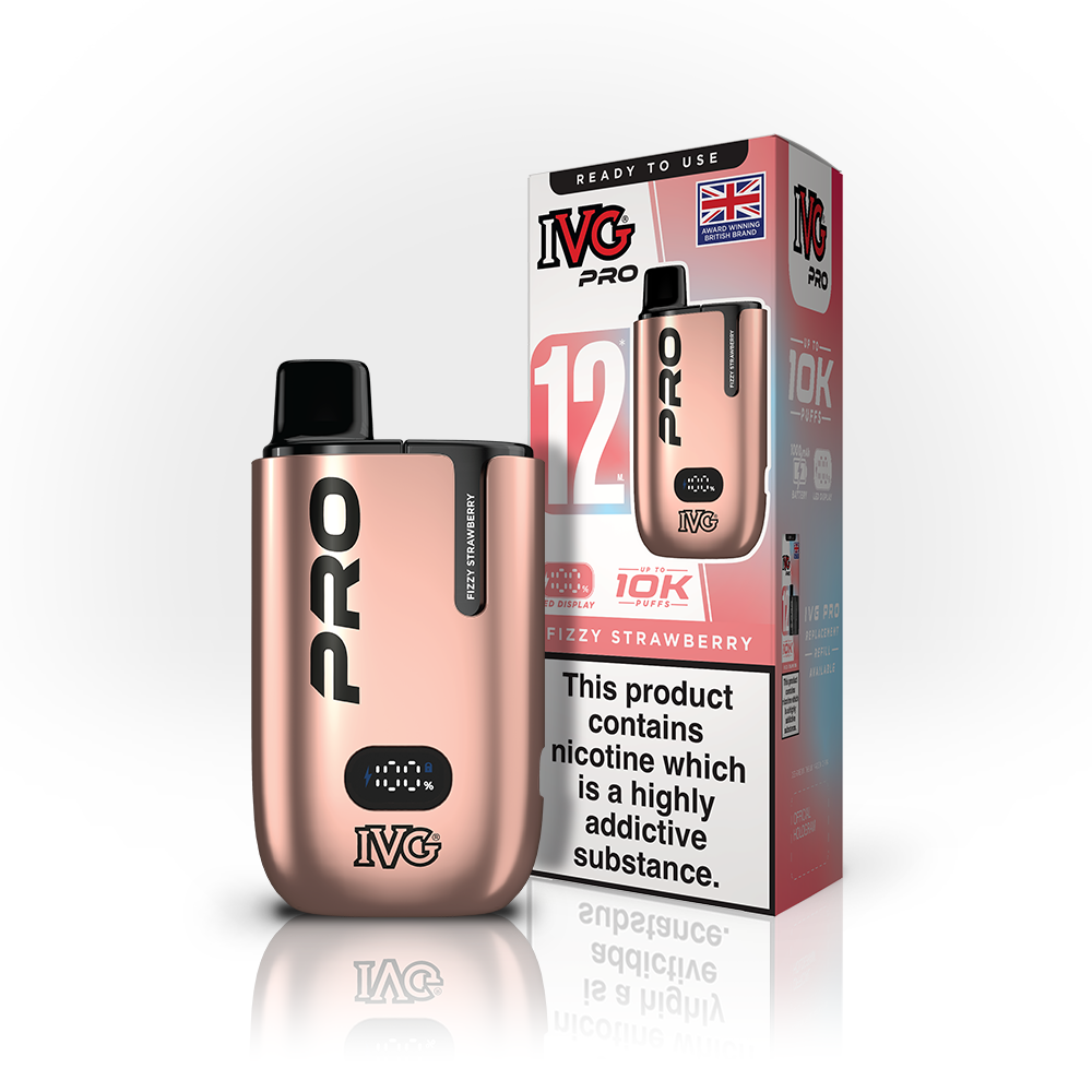 Fizzy Strawberry Pro 10K IVG Disposable Vape Pod Kit