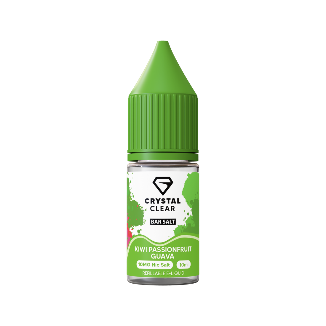 Kiwi Passionfruit Guava Crystal Clear E-Liquid (Nic Salt) 10ml