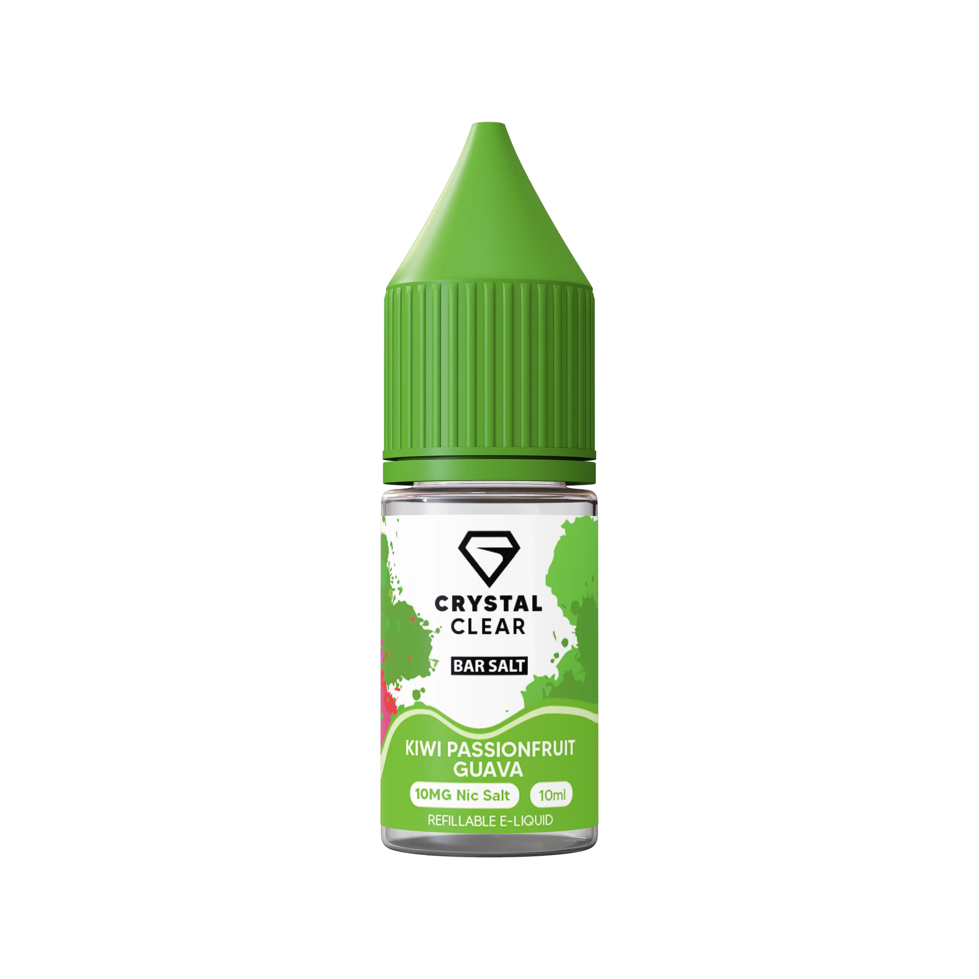 Kiwi Passionfruit Guava Crystal Clear E-Liquid (Nic Salt) 10ml