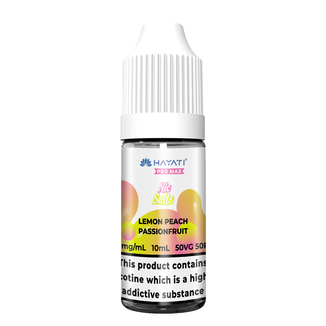 Lemon Peach Passionfruit Hayati Pro Max Nic Salts 10ml