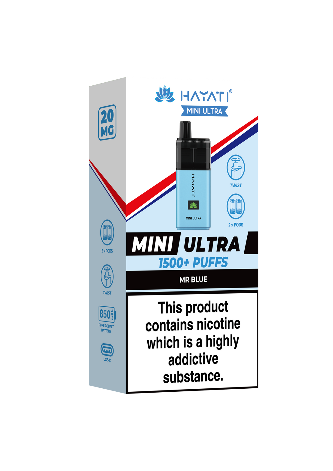 Mr Blue Mini Ultra Hayati Disposable Vape Pod Kit