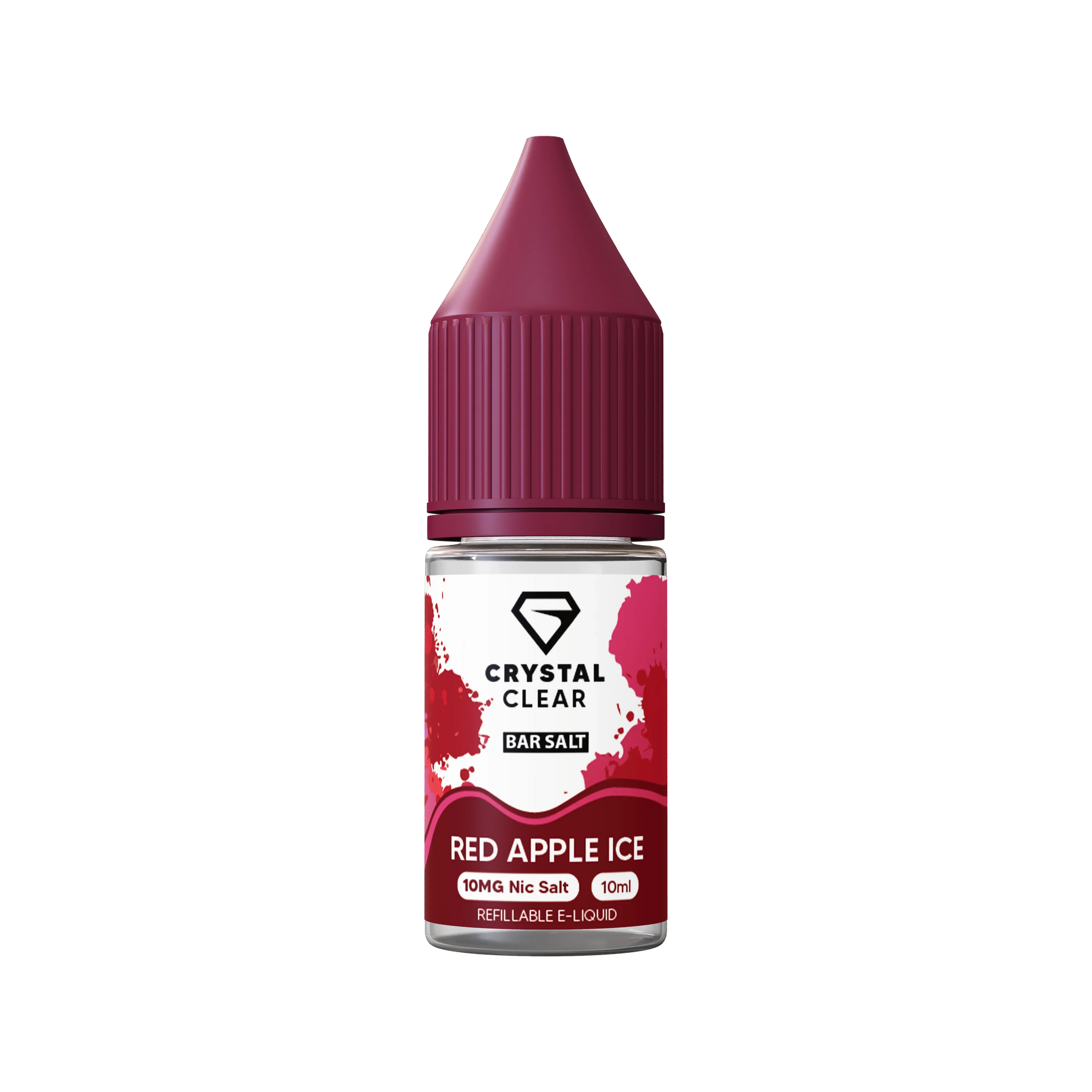 Red Apple Ice Crystal Clear E-Liquid (Nic Salt) 10ml