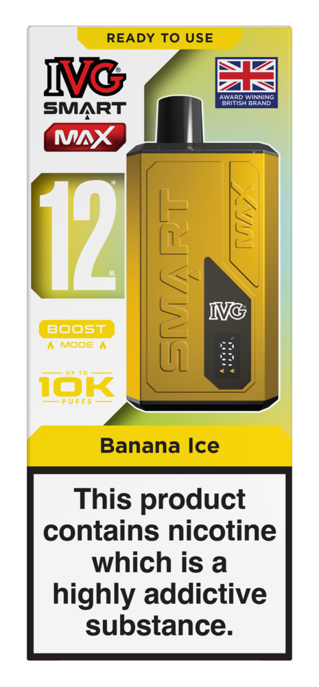 Banana Ice Smart Max 10k IVG Disposable Vape Pod Kit