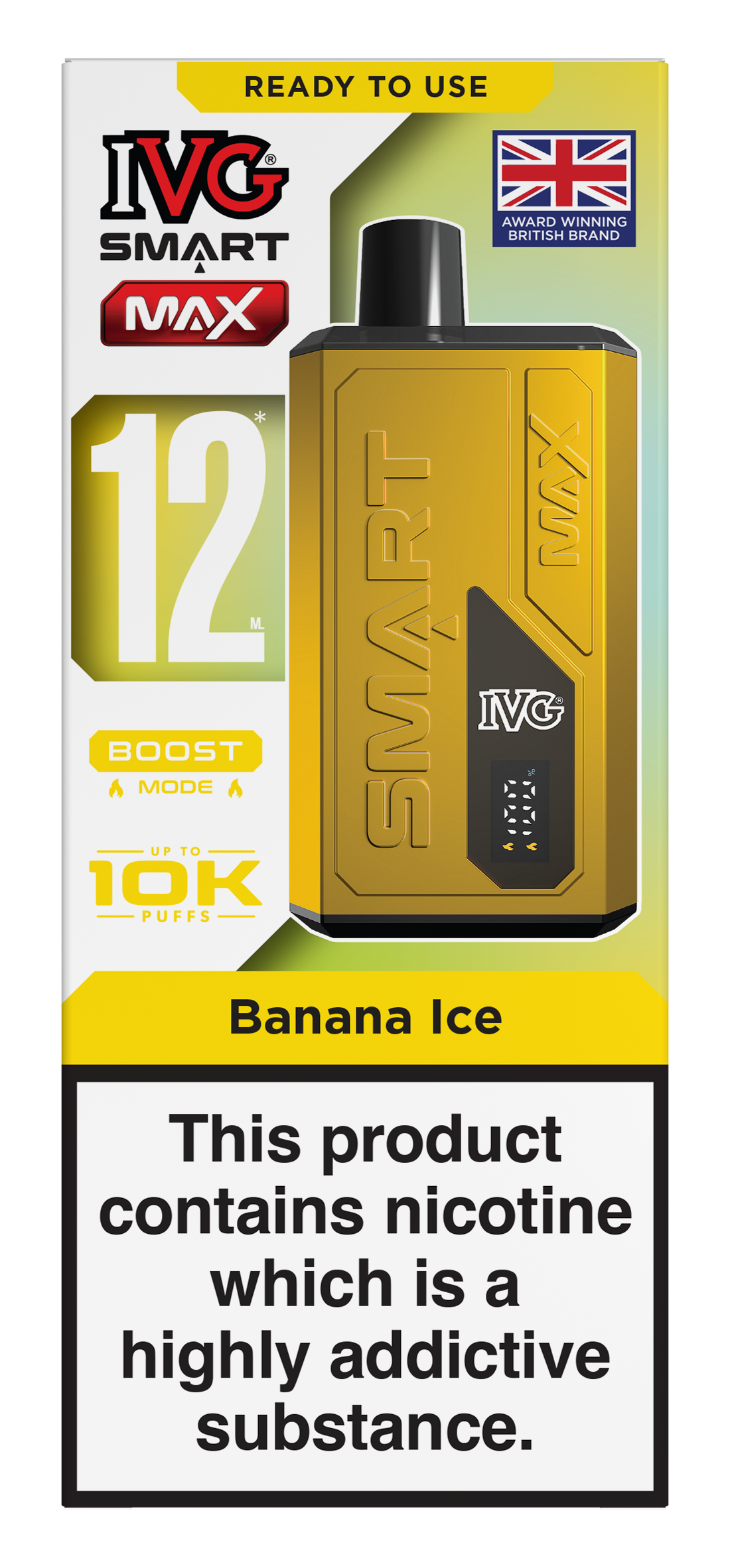 Banana Ice Smart Max 10k IVG Disposable Vape Pod Kit