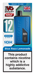 Blue Razz Lemonade Smart Max 10k IVG Disposable Vape Pod Kit