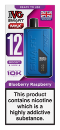Blueberry Raspberry Smart Max 10k IVG Disposable Vape Pod Kit