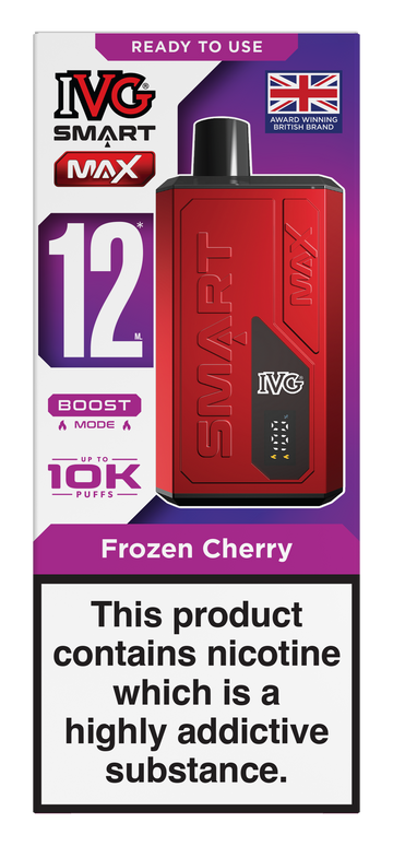 Frozen Cherry Smart Max 10k IVG Disposable Vape Pod Kit