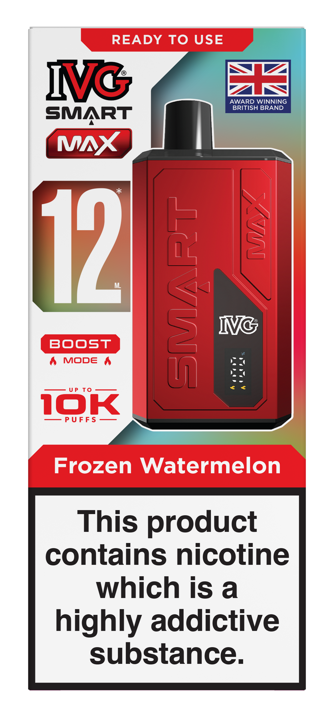 Frozen Watermelon Smart Max 10k IVG Disposable Vape Pod Kit