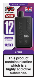 Grape Smart Max 10k IVG Disposable Vape Pod Kit
