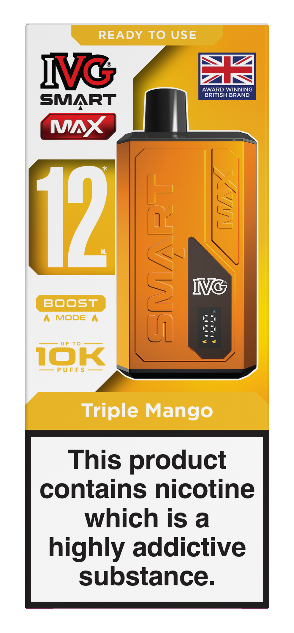 Triple Mango Smart Max 10k IVG Disposable Vape Pod Kit