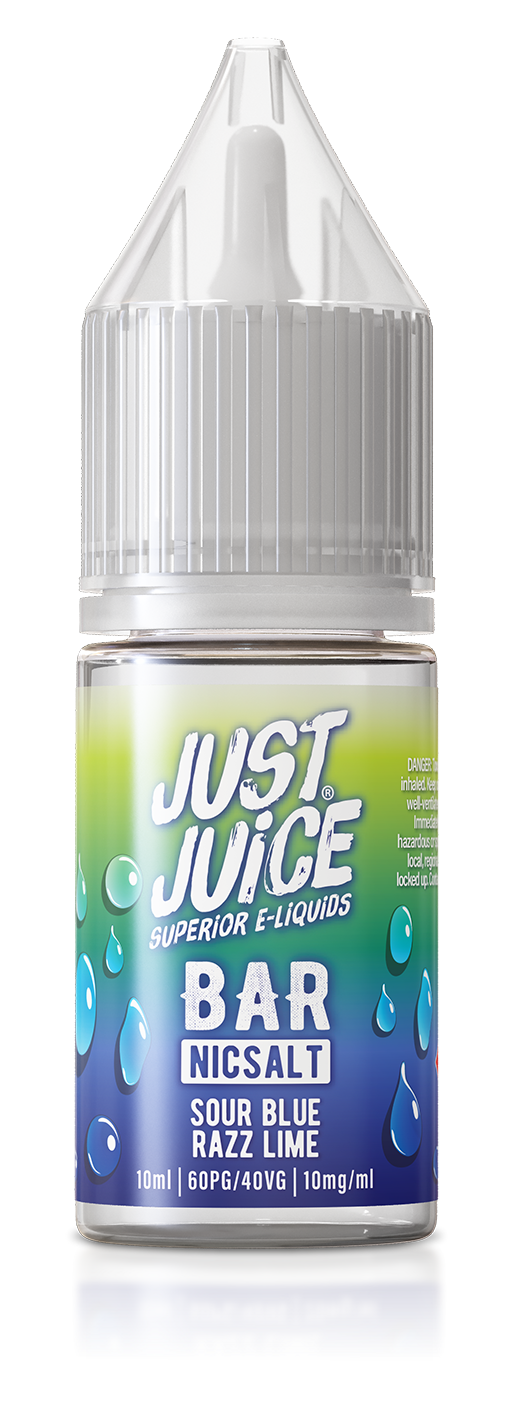 Sour Blue Razz Lime Just Juice Bar Nic Salt E-Liquid 10ml