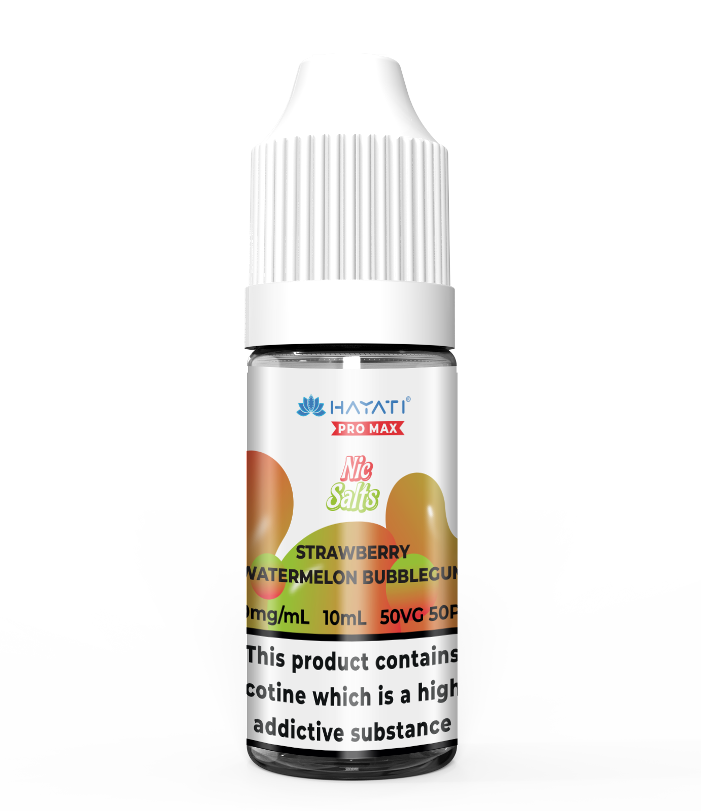 Strawberry Watermelon Bubblegum Hayati Pro Max Nic Salts 10ml