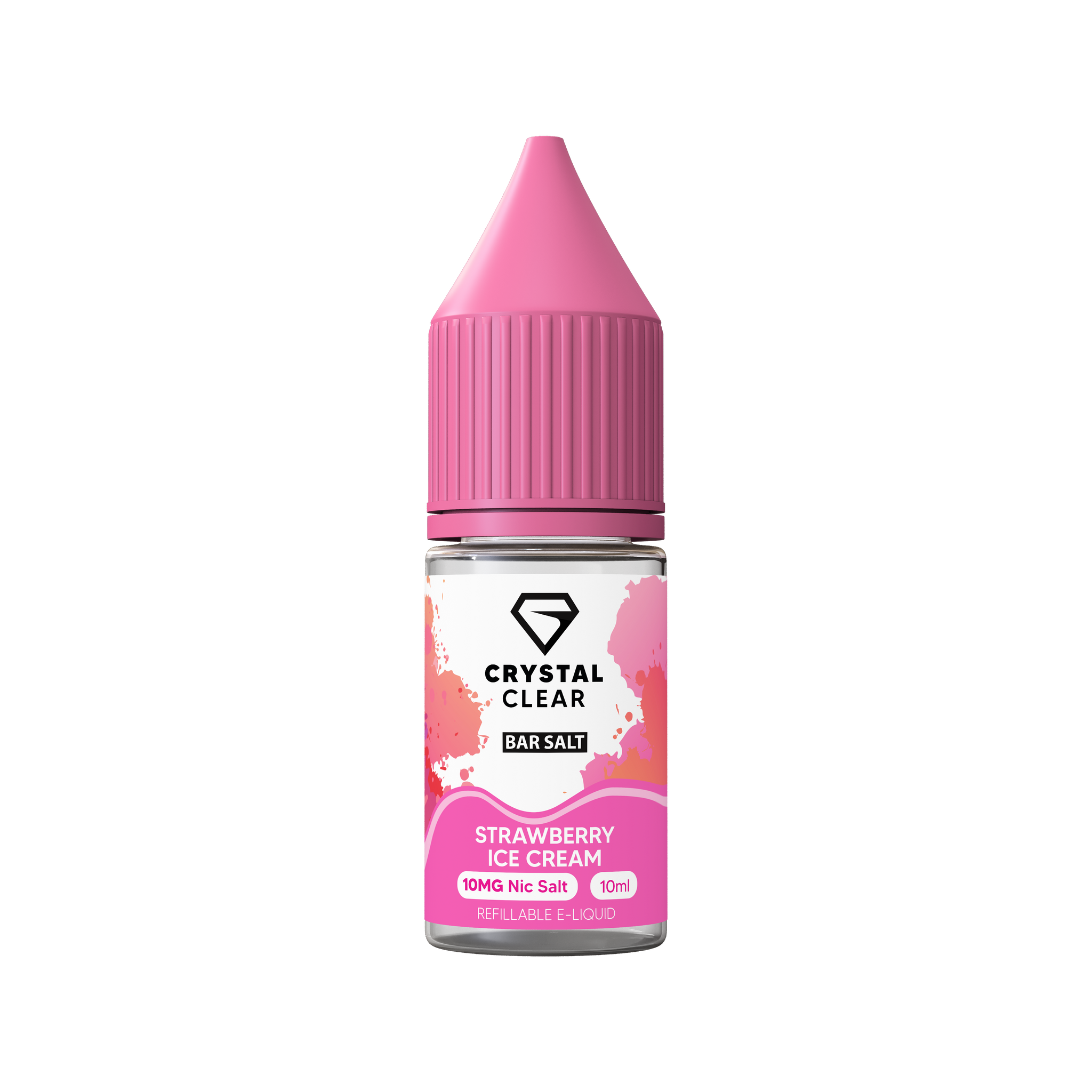 Strawberry Ice Cream Crystal Clear E-Liquid (Nic Salt) 10ml