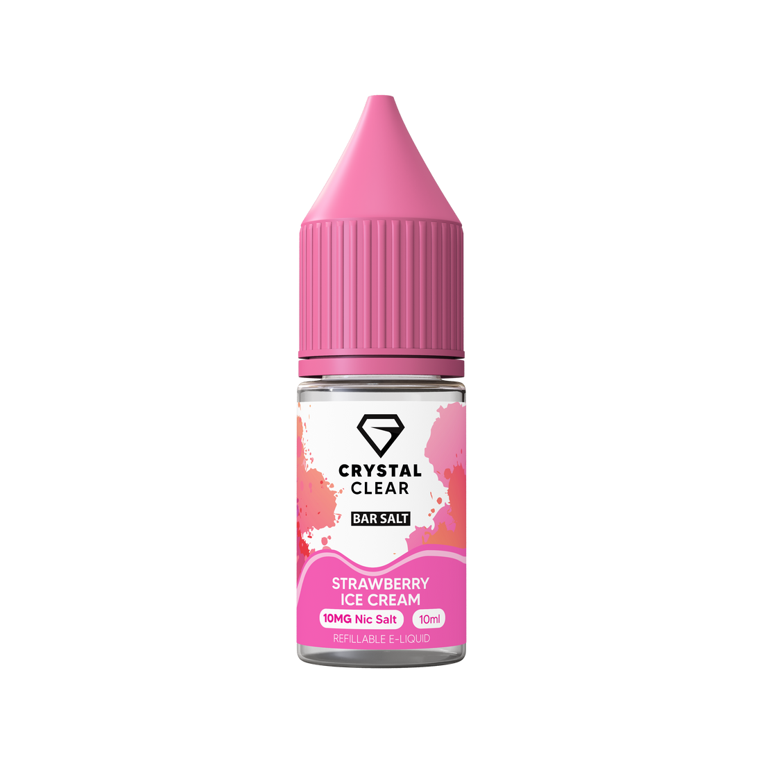 Strawberry Ice Cream Crystal Clear E-Liquid (Nic Salt) 10ml