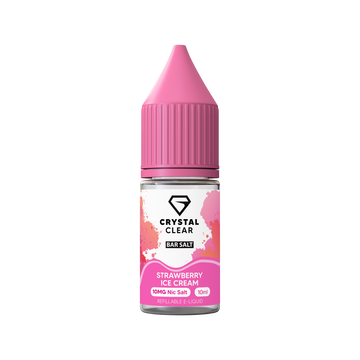 Strawberry Ice Cream Crystal Clear E-Liquid (Nic Salt) 10ml