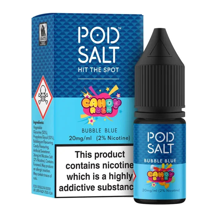 Bubble Blue Pod Salt E-Liquid (Nic Salt) 10ml