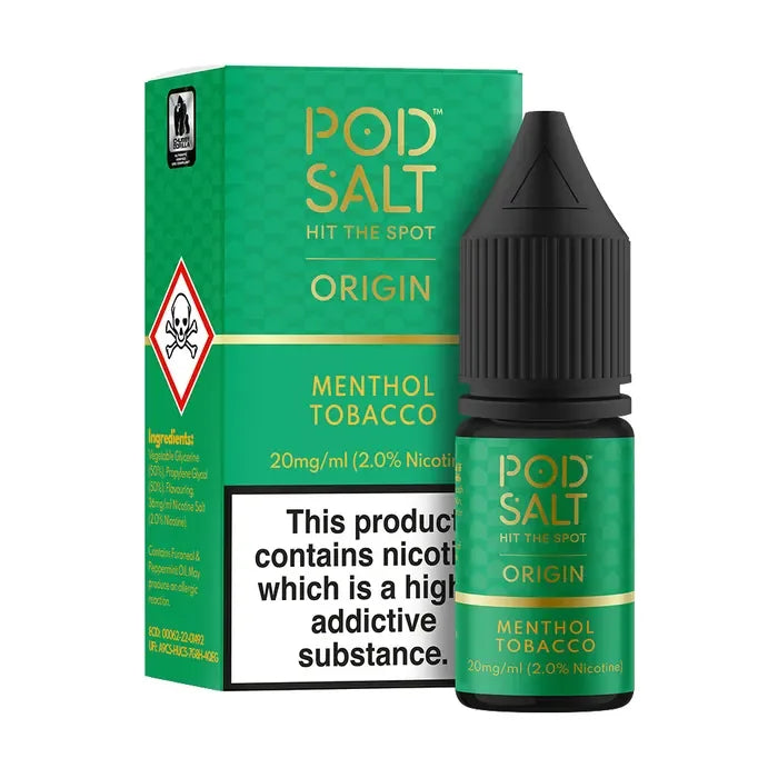 Menthol Tobacco Pod Salt E-Liquid (Nic Salt) 10ml
